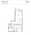 1 Bedroom 1 Bathroom F